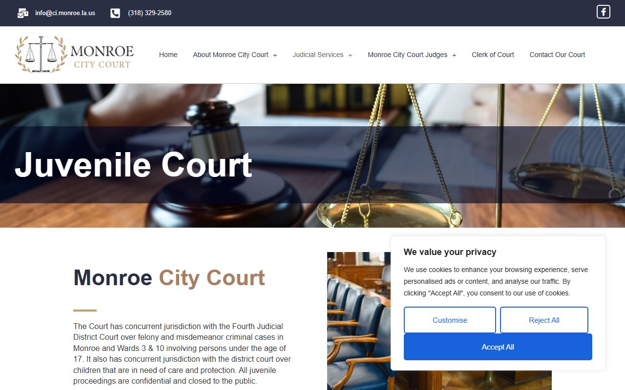 Ouachita Parish Clerk records Monroe City Court juvenile confidentiality