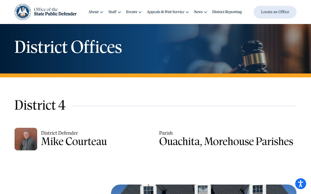 Ouachita Parish criminal court records Public Defender District 4