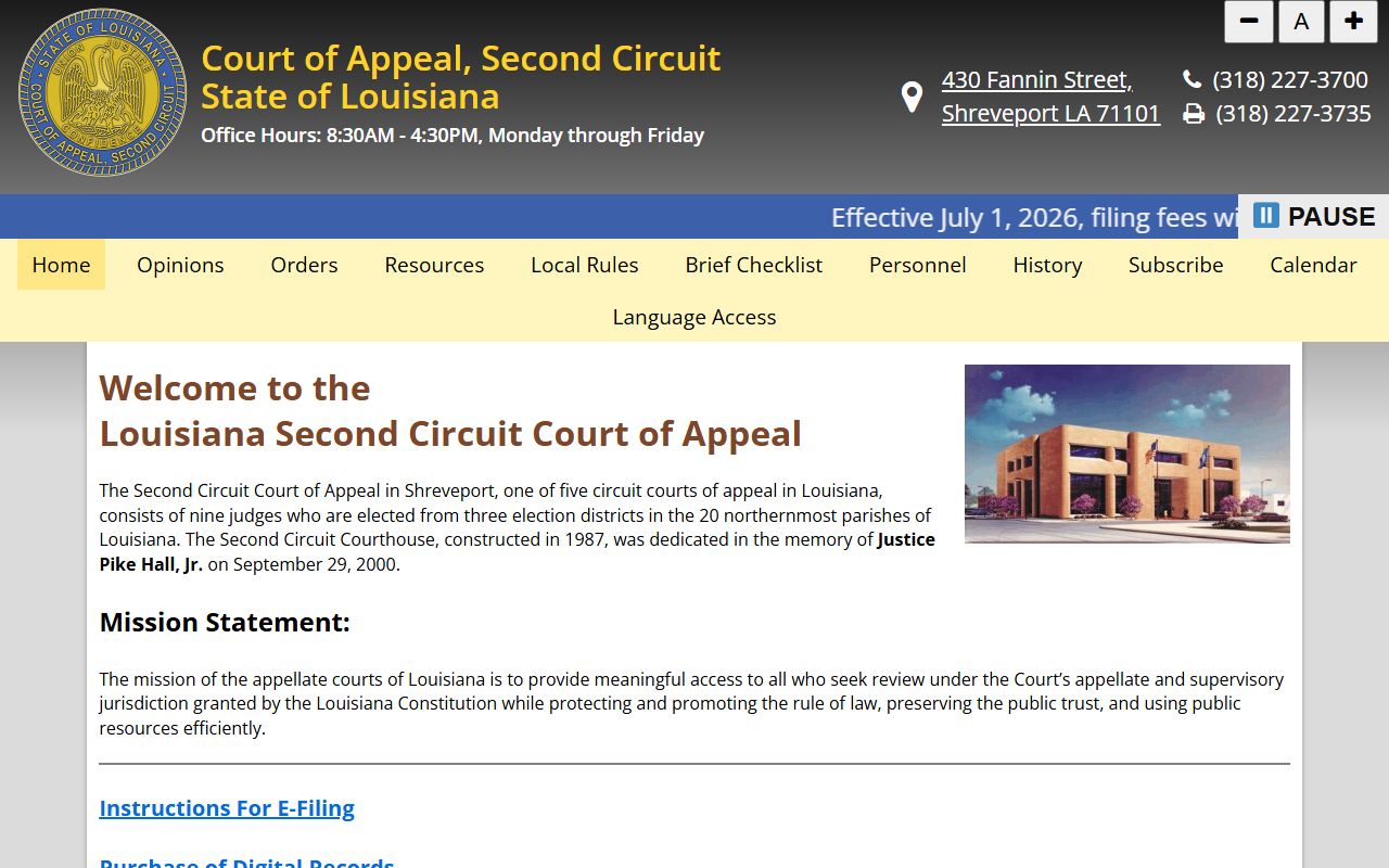 Ouachita Parish District Court Second Circuit appeal path