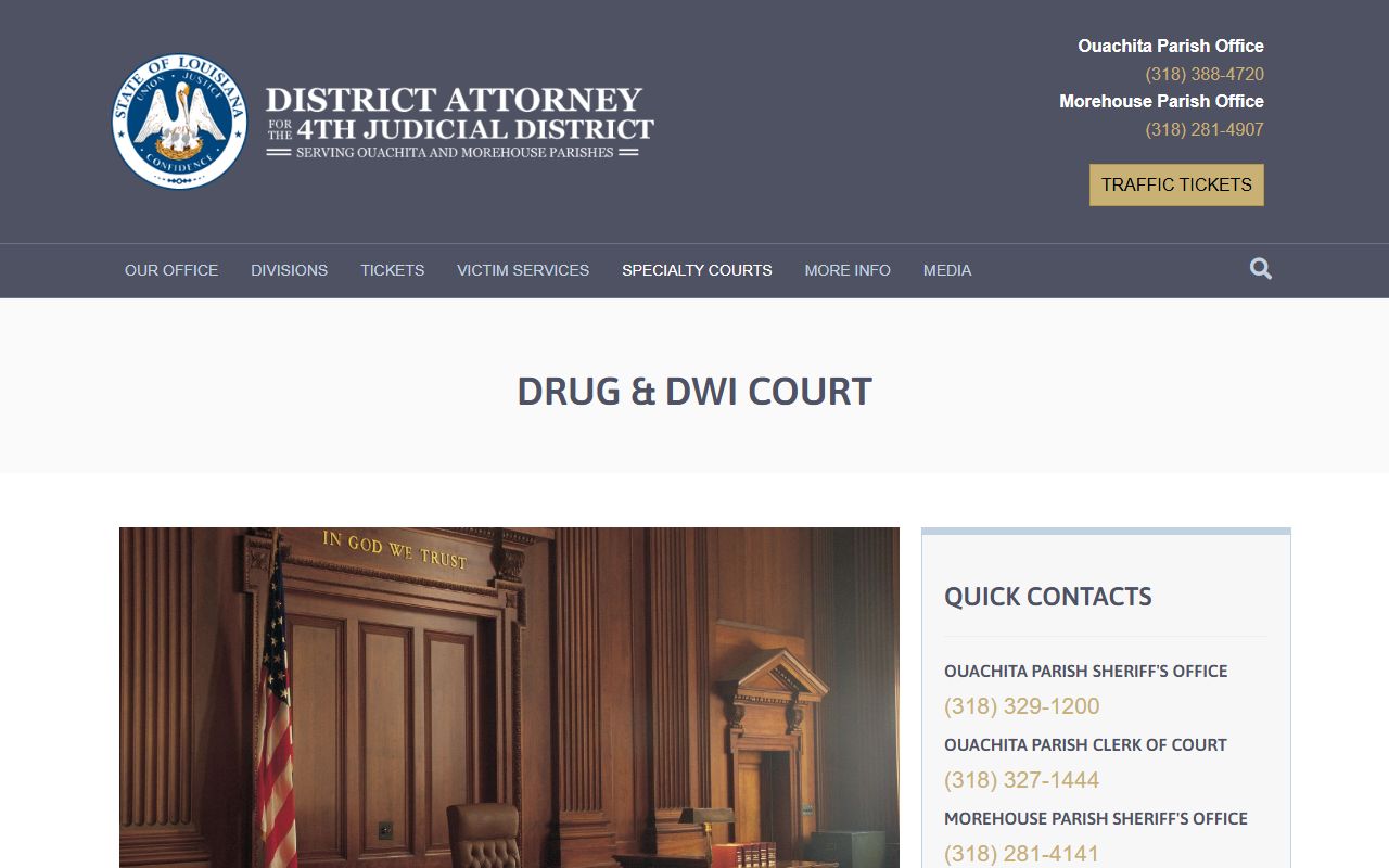 Ouachita Parish District Court Drug Court program