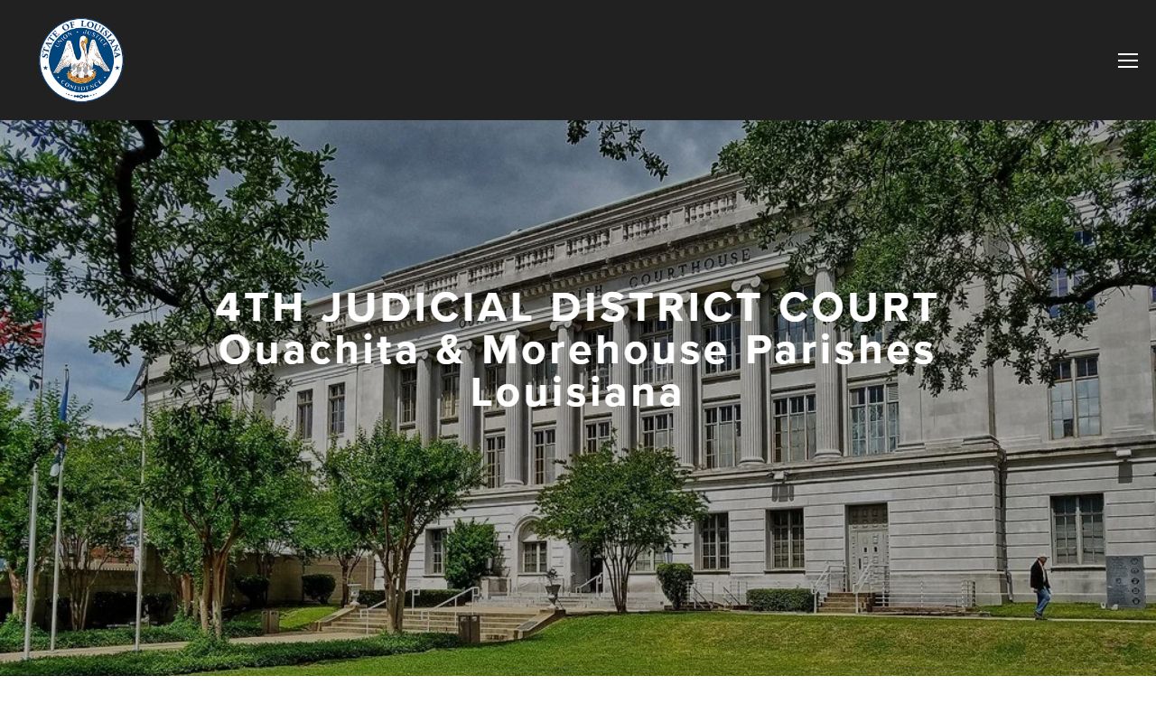 Ouachita Parish District Court records Fourth Judicial District Court website